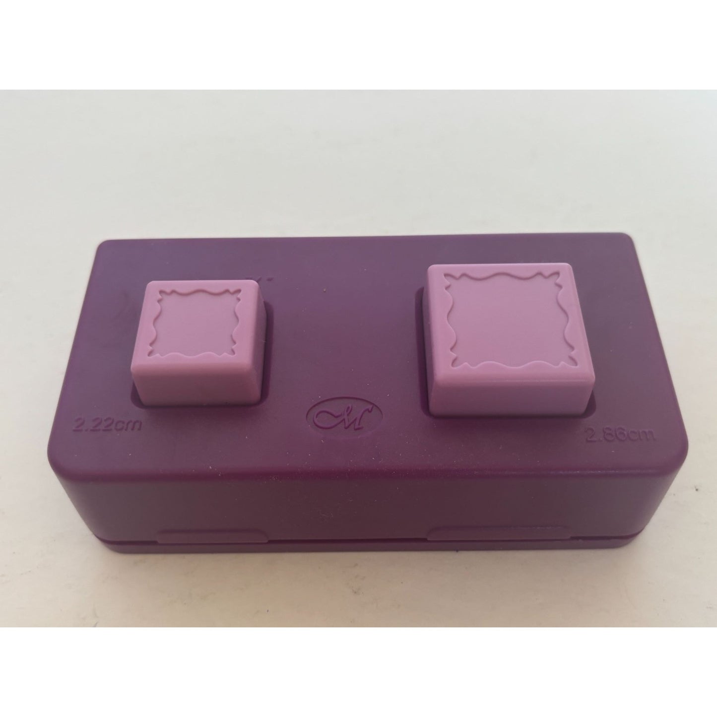 Creative Memories Fancy Square Maker Paper Punch Set Scalloped Edge Decorative
