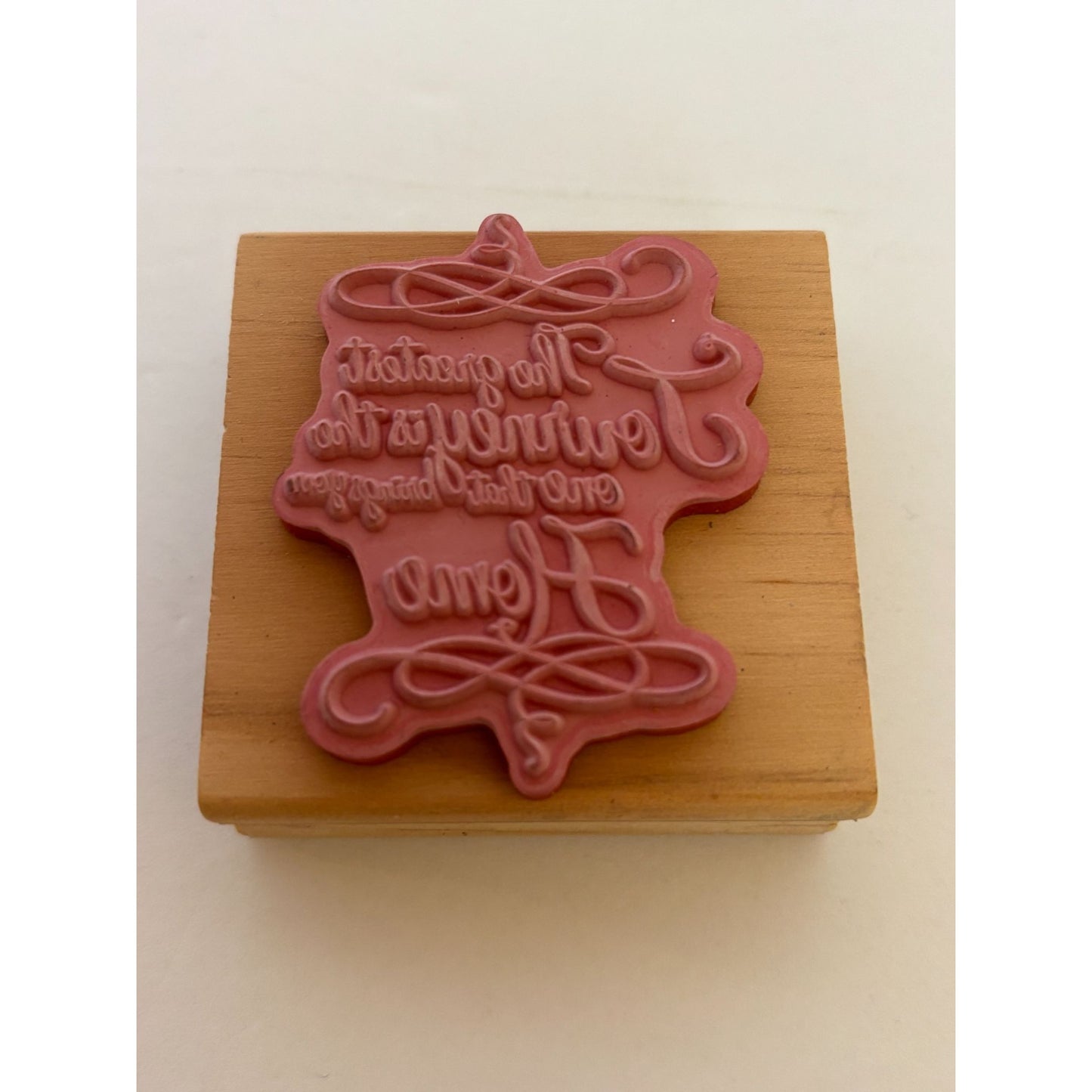 Wooden Rubber Stamp The Greatest Journey Is The One That Brings You Home Words