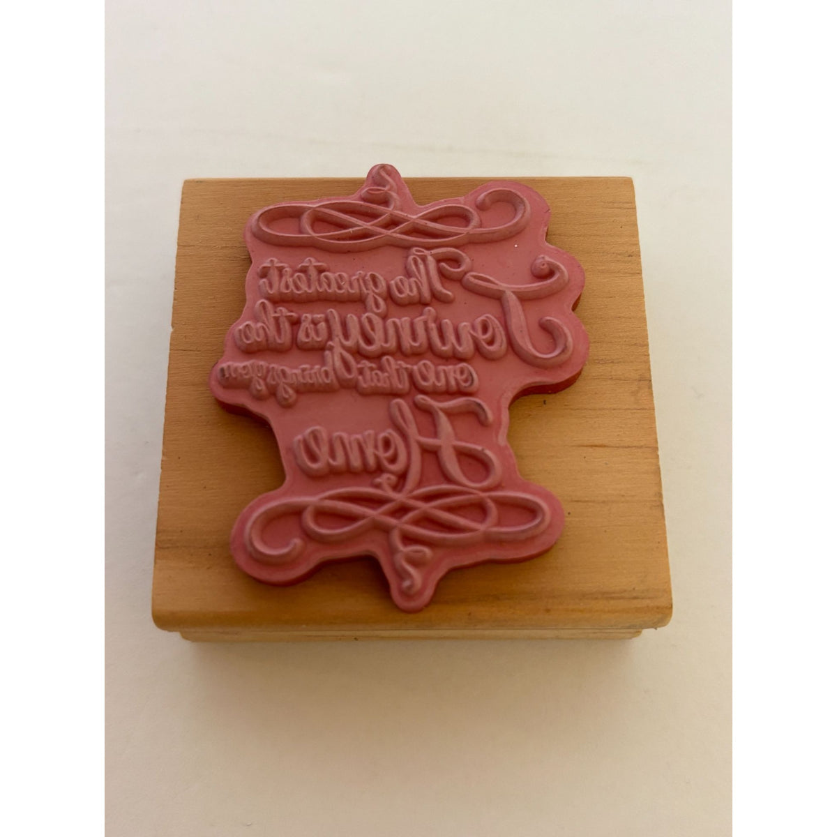 Wooden Rubber Stamp The Greatest Journey Is The One That Brings You Home Words