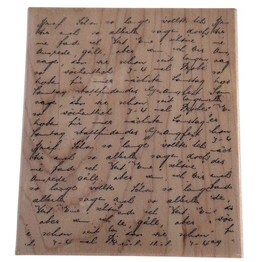 Penny Black Rubber Stamp Letter Background Script Handwriting Vintage Text Letter Cardmaking Craft 1999L