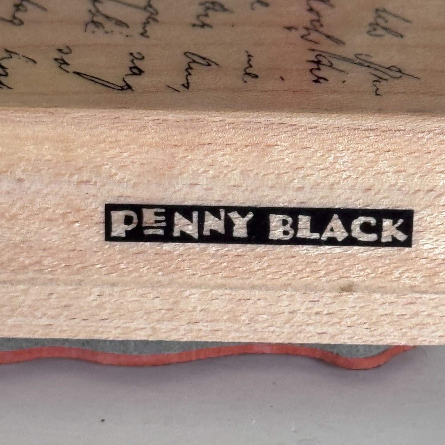 Penny Black Rubber Stamp Letter Background Script Handwriting Vintage Text Letter Cardmaking Craft 1999L