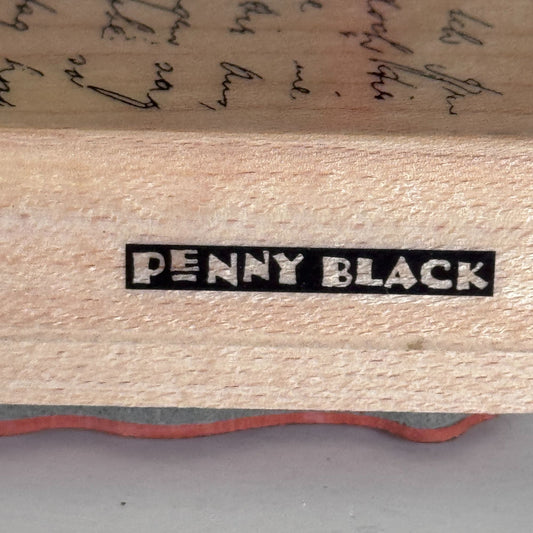 Penny Black Rubber Stamp Letter Background Script Handwriting Vintage Text Letter Cardmaking Craft 1999L