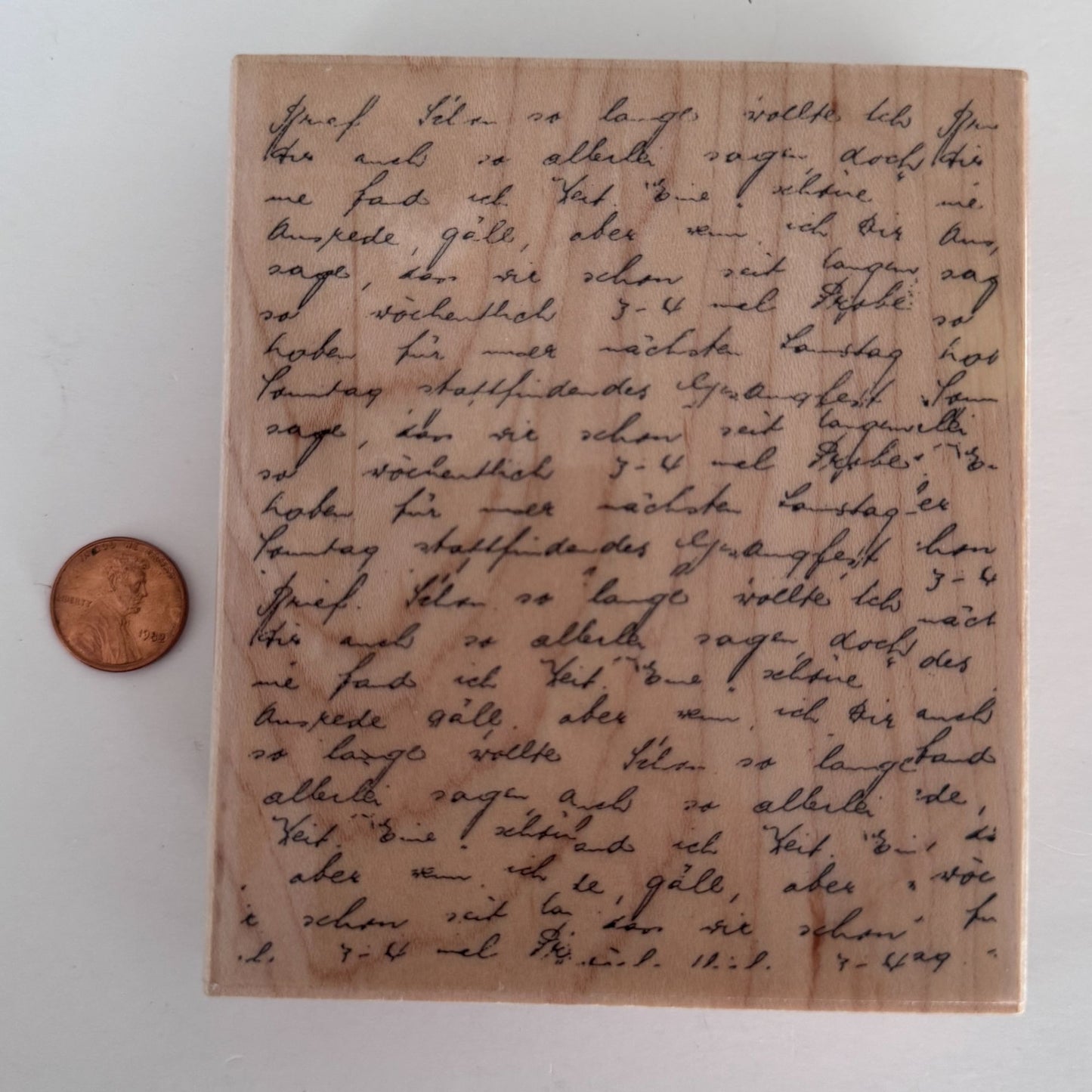 Penny Black Rubber Stamp Letter Background Script Handwriting Vintage Text Letter Cardmaking Craft 1999L