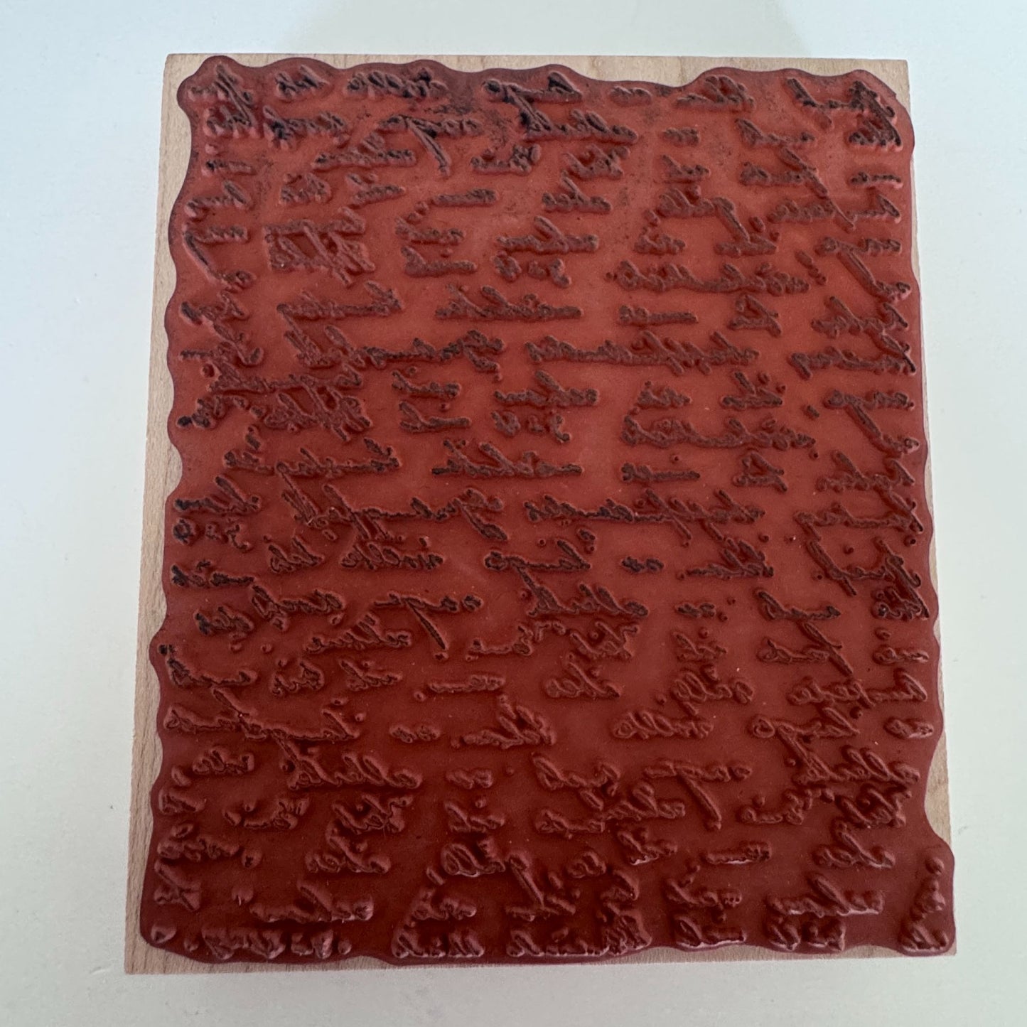Penny Black Rubber Stamp Letter Background Script Handwriting Vintage Text Letter Cardmaking Craft 1999L