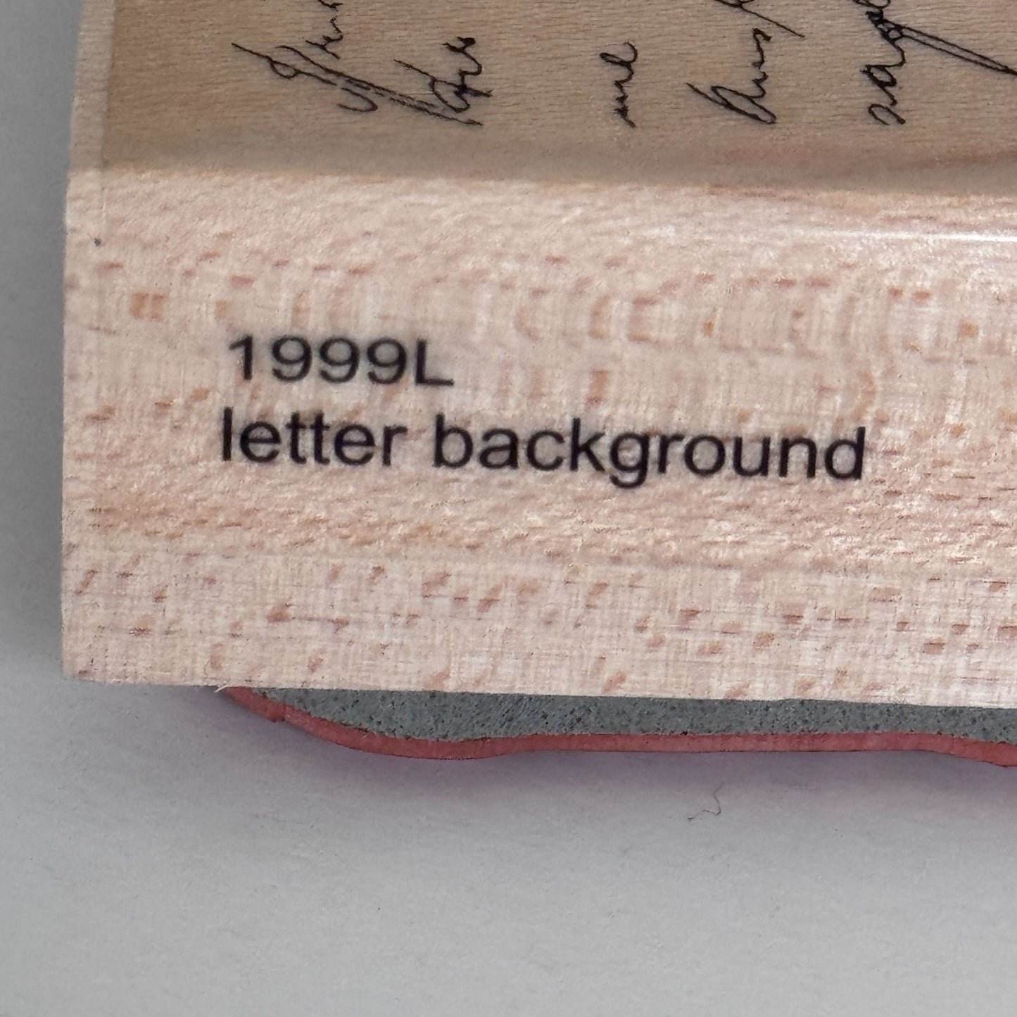 Penny Black Rubber Stamp Letter Background Script Handwriting Vintage Text Letter Cardmaking Craft 1999L