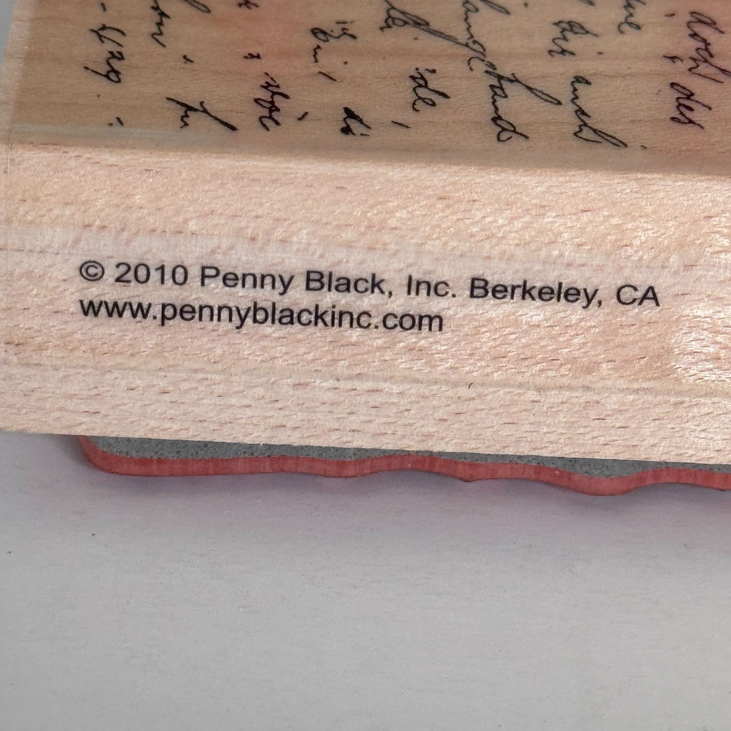 Penny Black Rubber Stamp Letter Background Script Handwriting Vintage Text Letter Cardmaking Craft 1999L