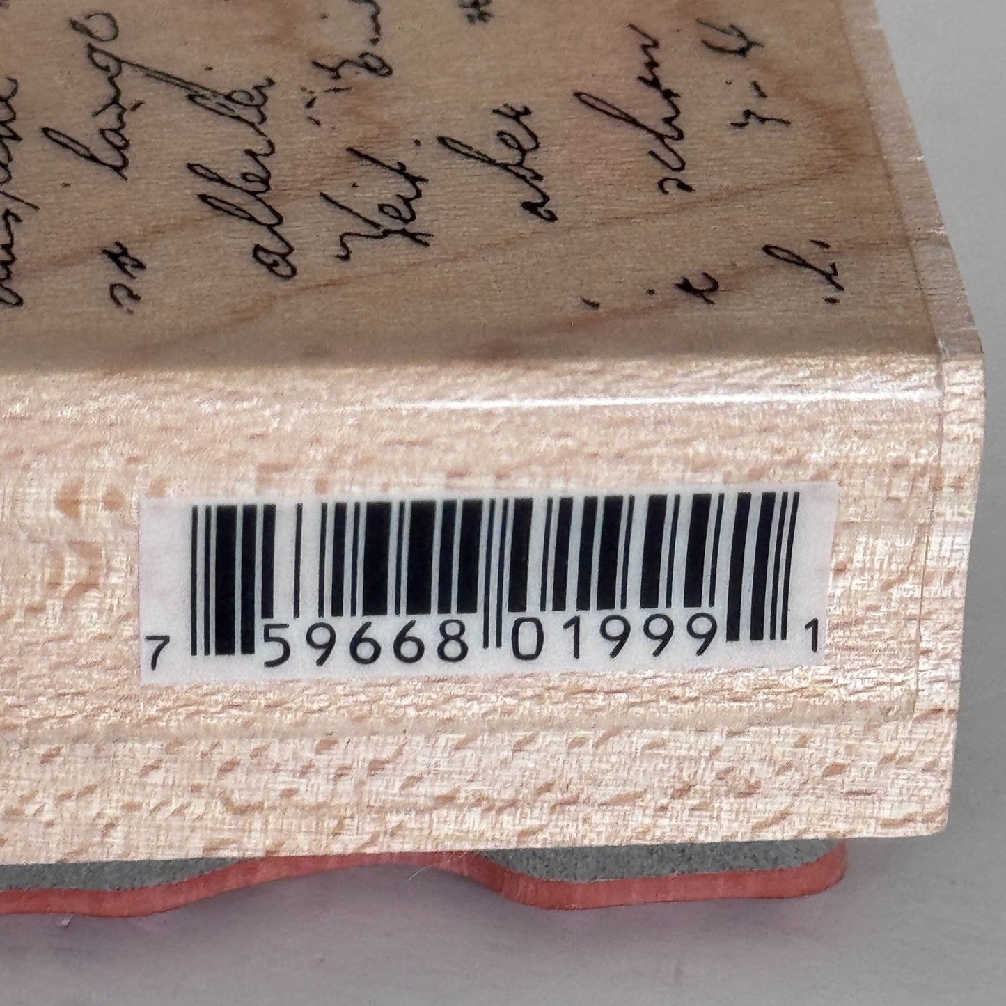 Penny Black Rubber Stamp Letter Background Script Handwriting Vintage Text Letter Cardmaking Craft 1999L