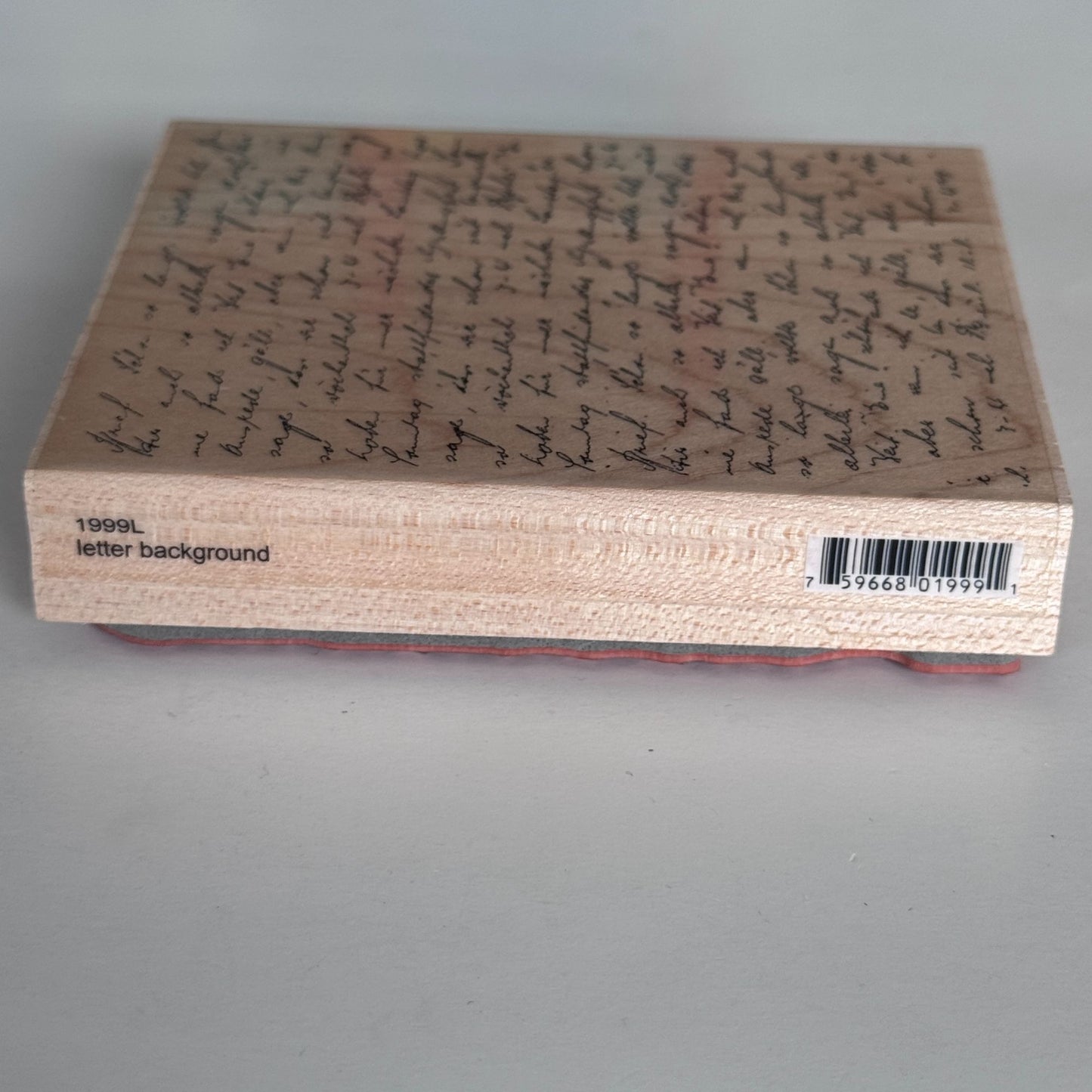 Penny Black Rubber Stamp Letter Background Script Handwriting Vintage Text Letter Cardmaking Craft 1999L