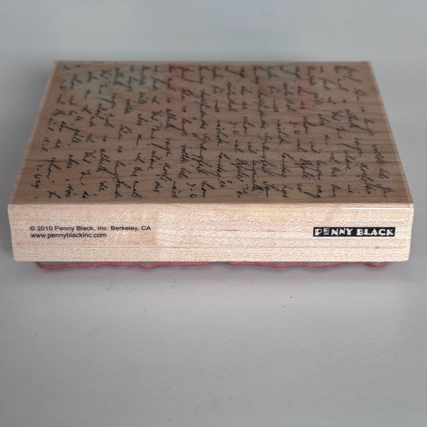 Penny Black Rubber Stamp Letter Background Script Handwriting Vintage Text Letter Cardmaking Craft 1999L