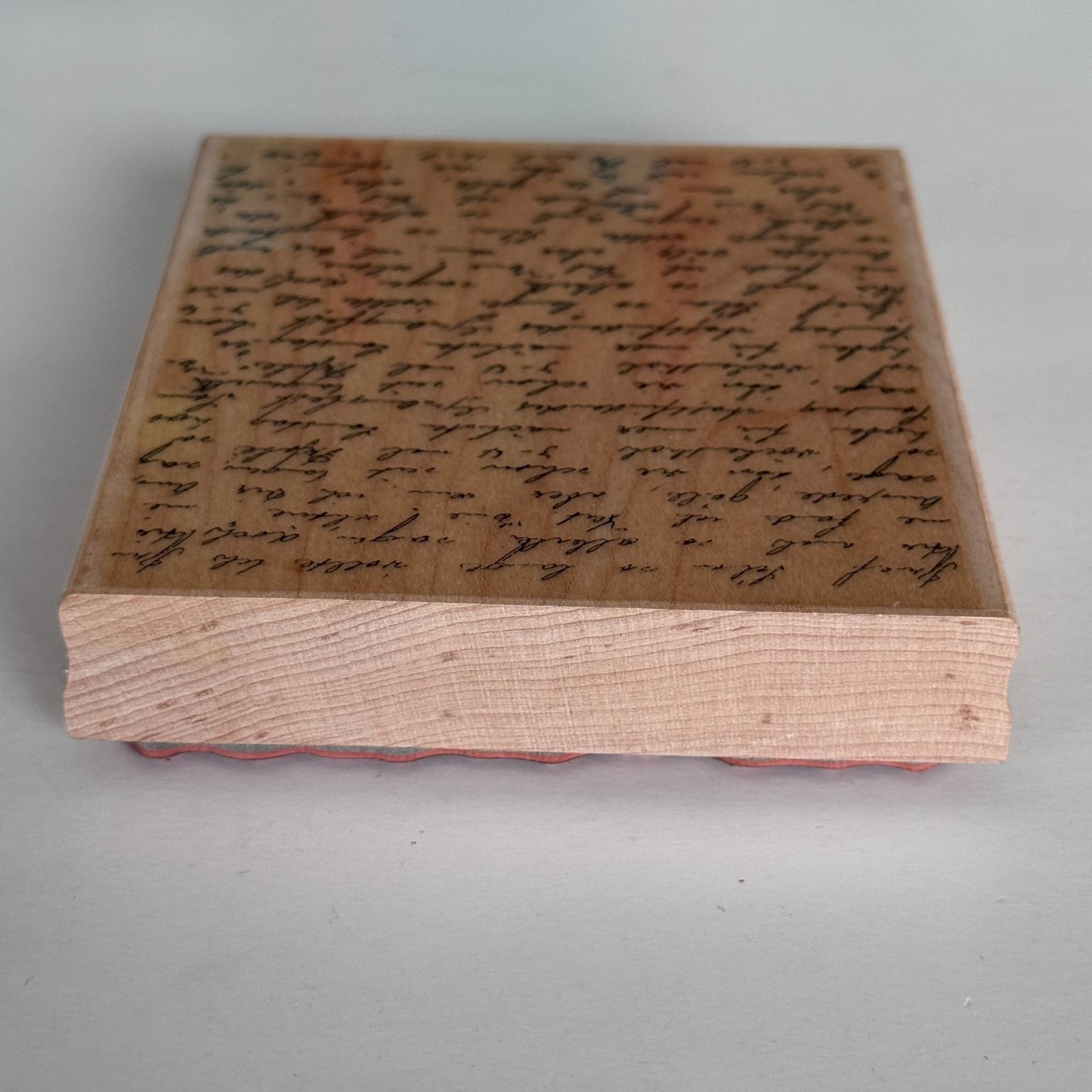 Penny Black Rubber Stamp Letter Background Script Handwriting Vintage Text Letter Cardmaking Craft 1999L