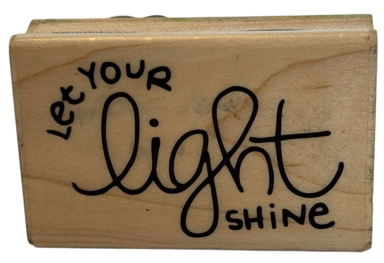 Stampabilities Rubber Stamp Let Your Light Shine Card Making Inspirational Words