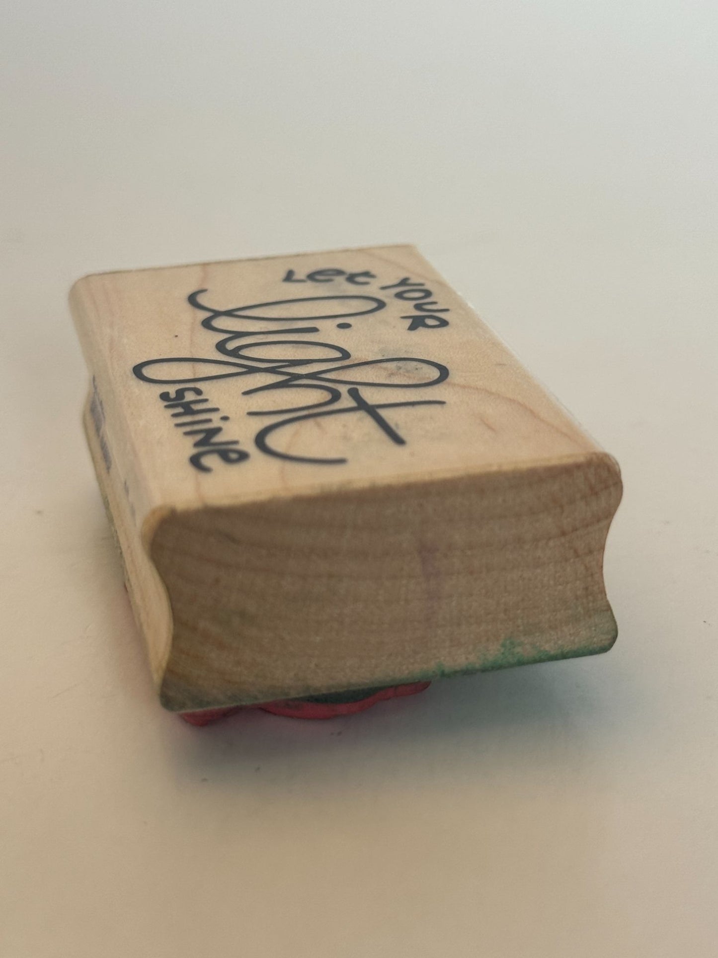 Stampabilities Rubber Stamp Let Your Light Shine Card Making Inspirational Words