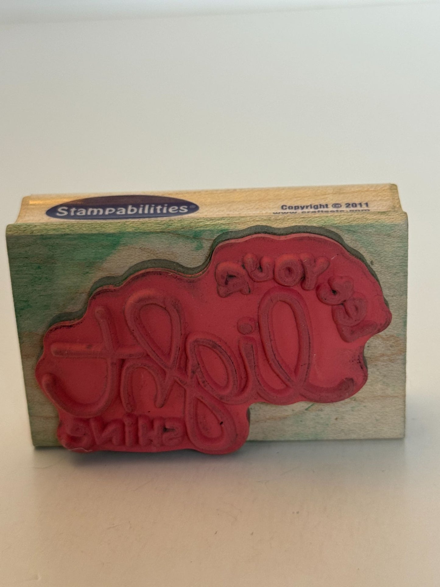 Stampabilities Rubber Stamp Let Your Light Shine Card Making Inspirational Words