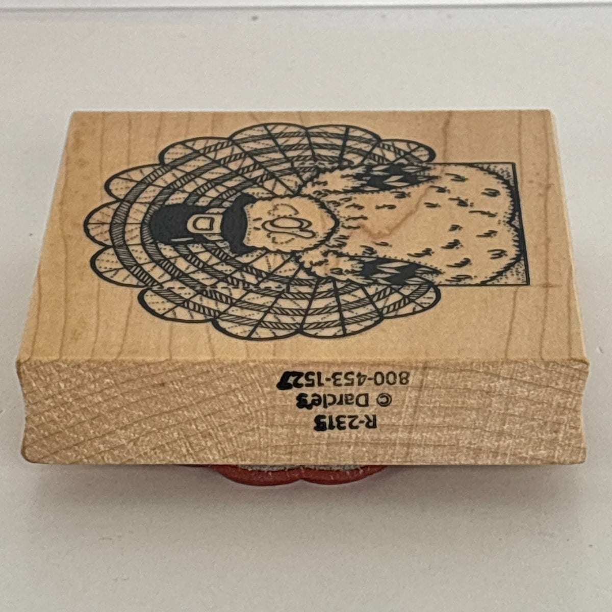 Darcies Rubber Stamp Pilgrim Turkey Thanksgiving Cardmaking Large Big Fall Craft