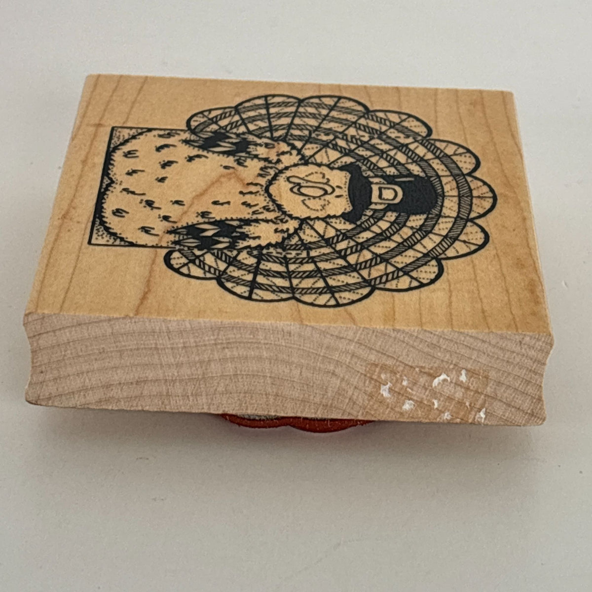 Darcies Rubber Stamp Pilgrim Turkey Thanksgiving Cardmaking Large Big Fall Craft