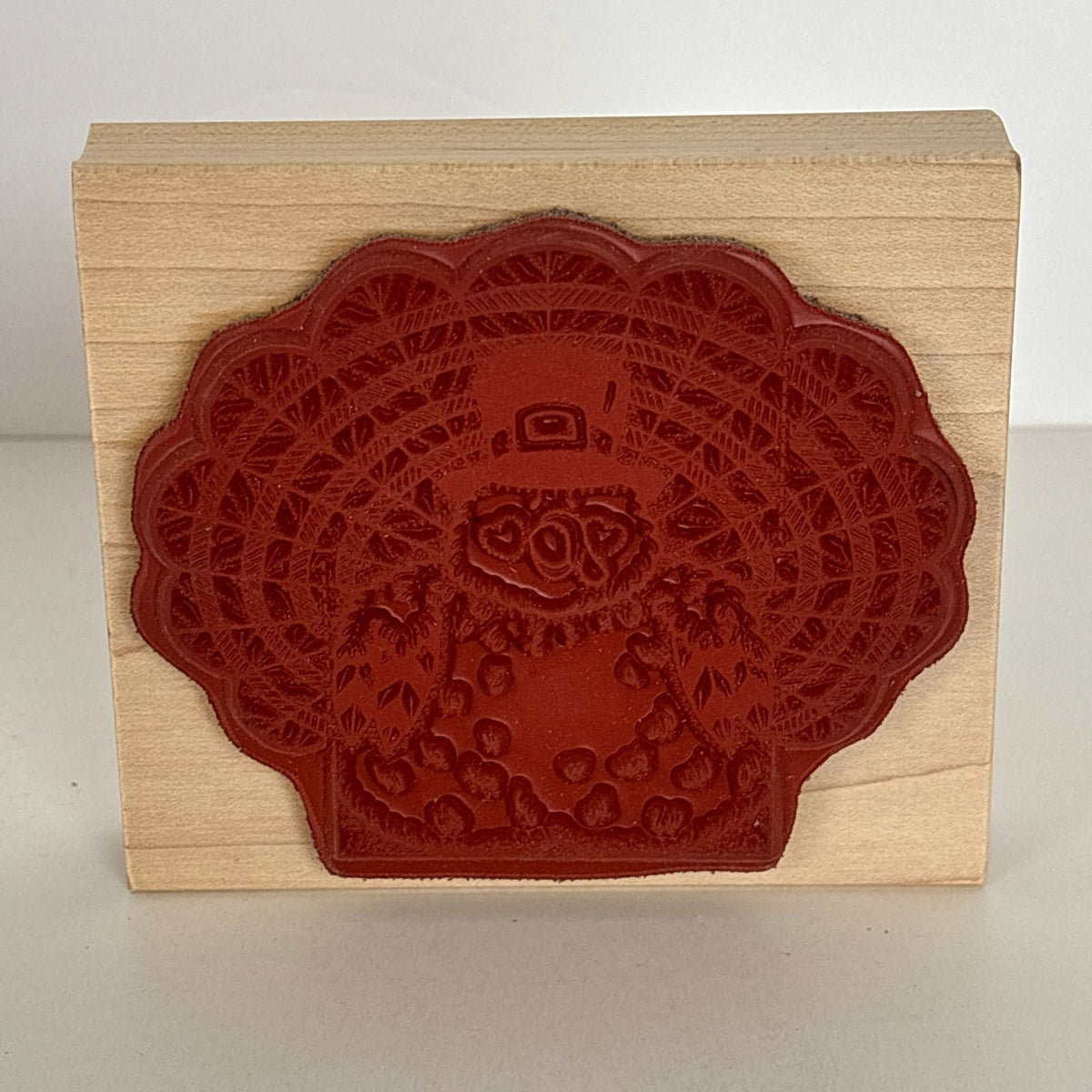 Darcies Rubber Stamp Pilgrim Turkey Thanksgiving Cardmaking Large Big Fall Craft