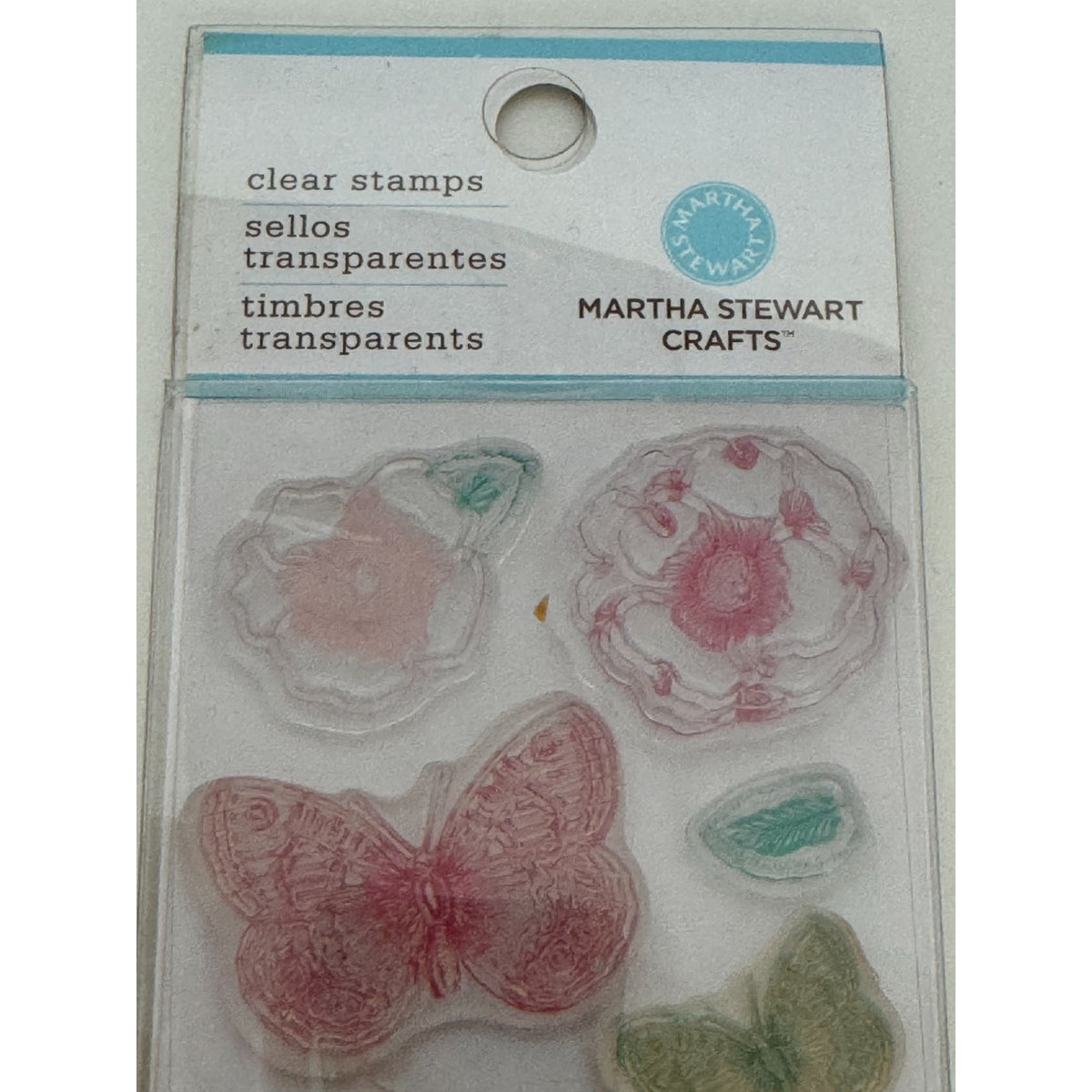 Martha Stewart Crafts Clear Stamps Vintage Garden Butterfly Flower Bird Designs