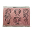 The Greeting Farm Rubber Stamp Set Miss Anya Collection Shopping bags Girl Purse