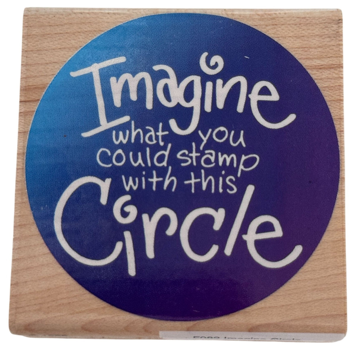 Stampendous Rubber Stamp Imagine Circle Shape Card Maker Crafter Stamping Hobby