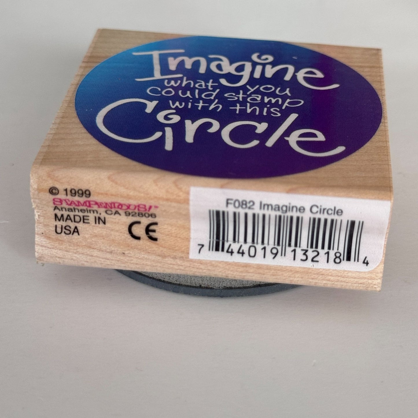 Stampendous Rubber Stamp Imagine Circle Shape Card Maker Crafter Stamping Hobby