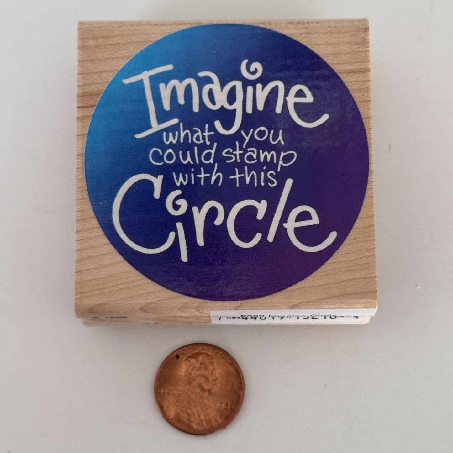 Stampendous Rubber Stamp Imagine Circle Shape Card Maker Crafter Stamping Hobby