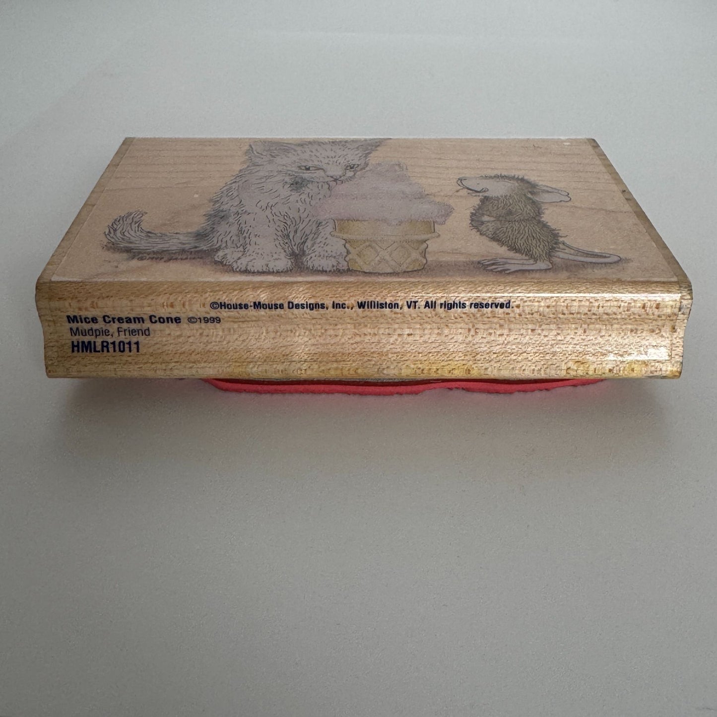 House Mouse Rubber Stamp Mice Cream Cone Mouse Cat Ice Cream Food Stampabilities