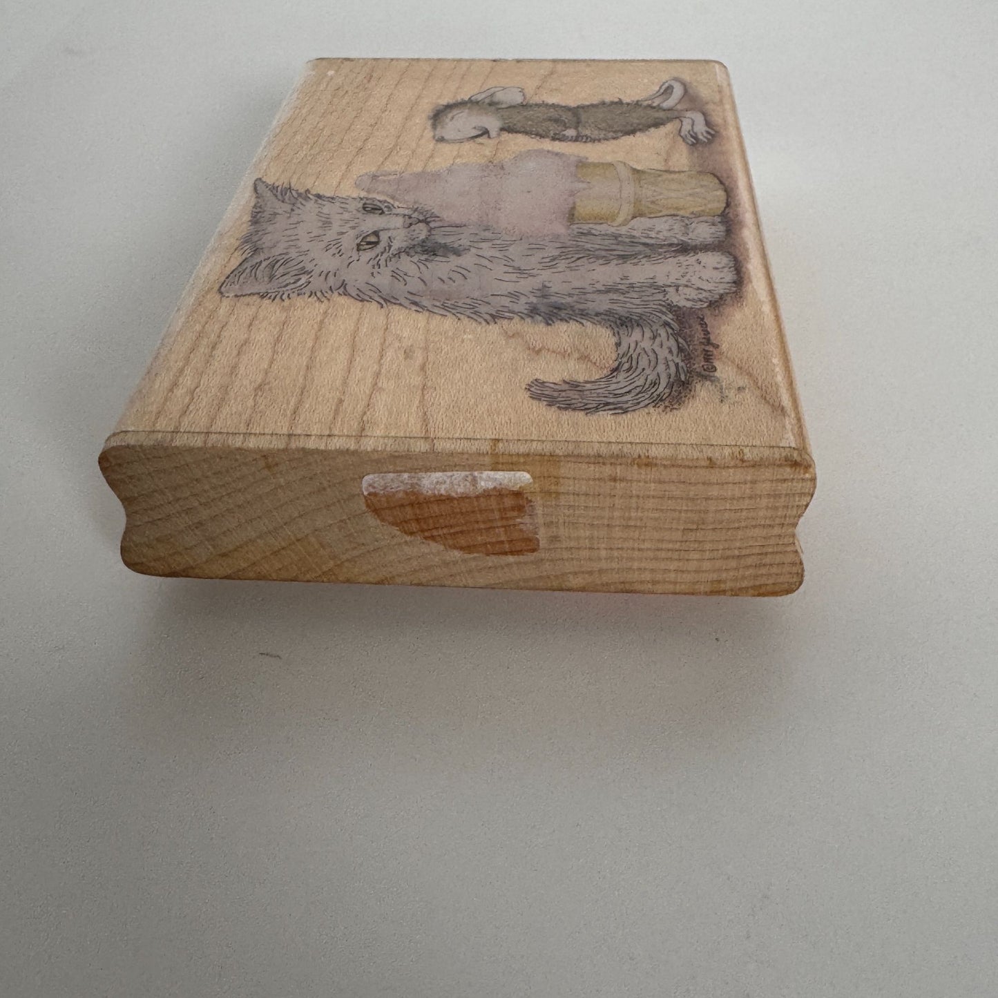 House Mouse Rubber Stamp Mice Cream Cone Mouse Cat Ice Cream Food Stampabilities