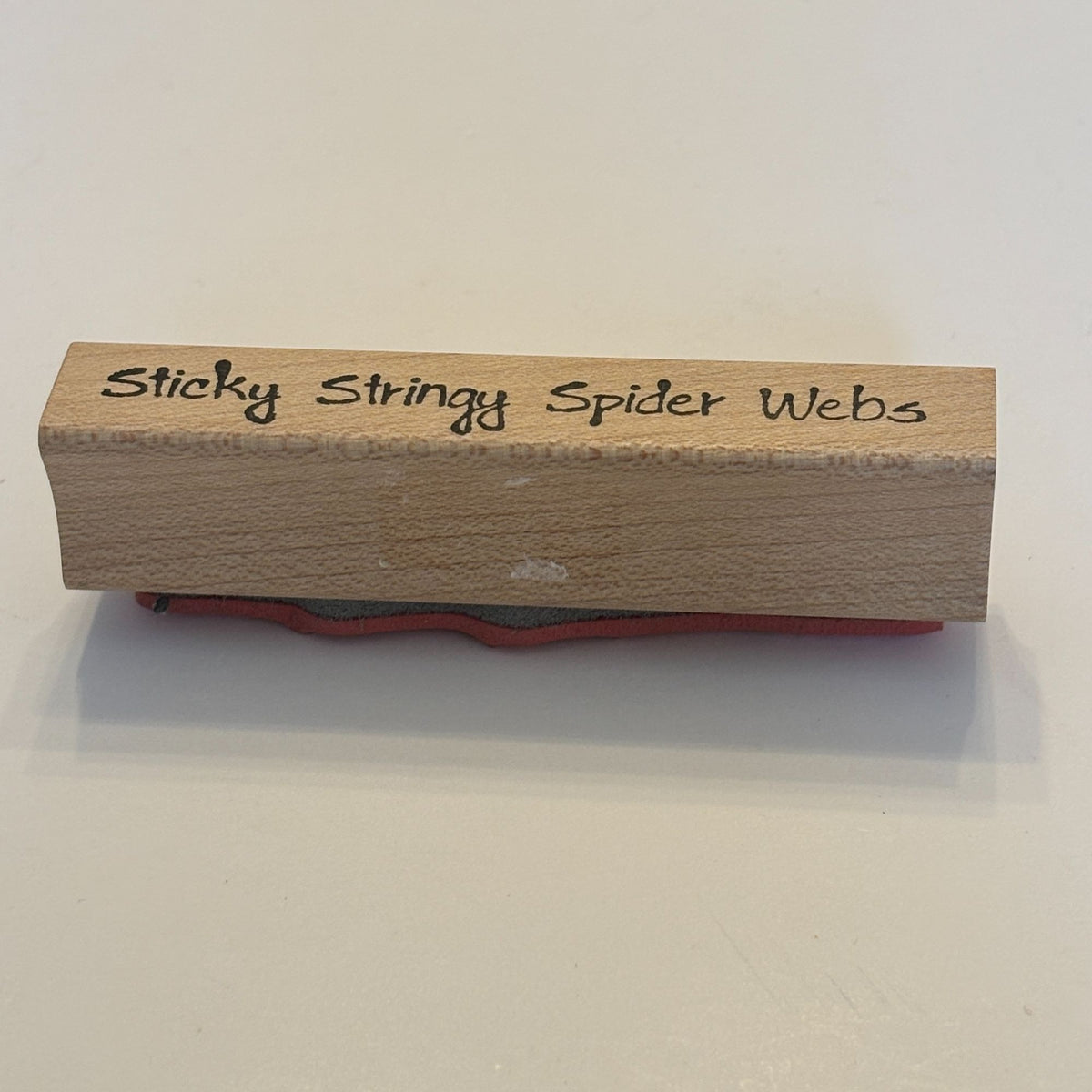 Sticky Stringy Spider Webs Rubber Stamp Halloween Decor Card Making Border Words