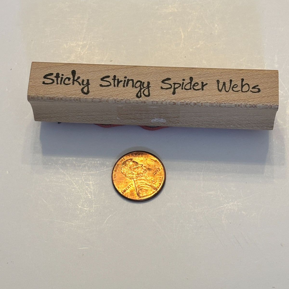 Sticky Stringy Spider Webs Rubber Stamp Halloween Decor Card Making Border Words