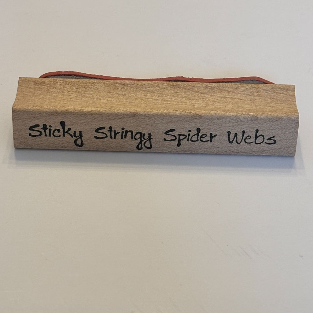 Sticky Stringy Spider Webs Rubber Stamp Halloween Decor Card Making Border Words