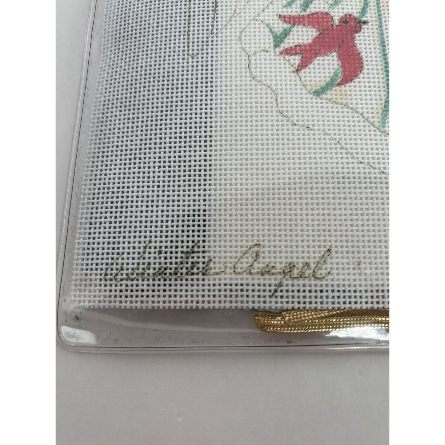 Stitchin Stuff Needlepoint Kit Winter Angel 1991 Birds Joan Thomasson Canvas New