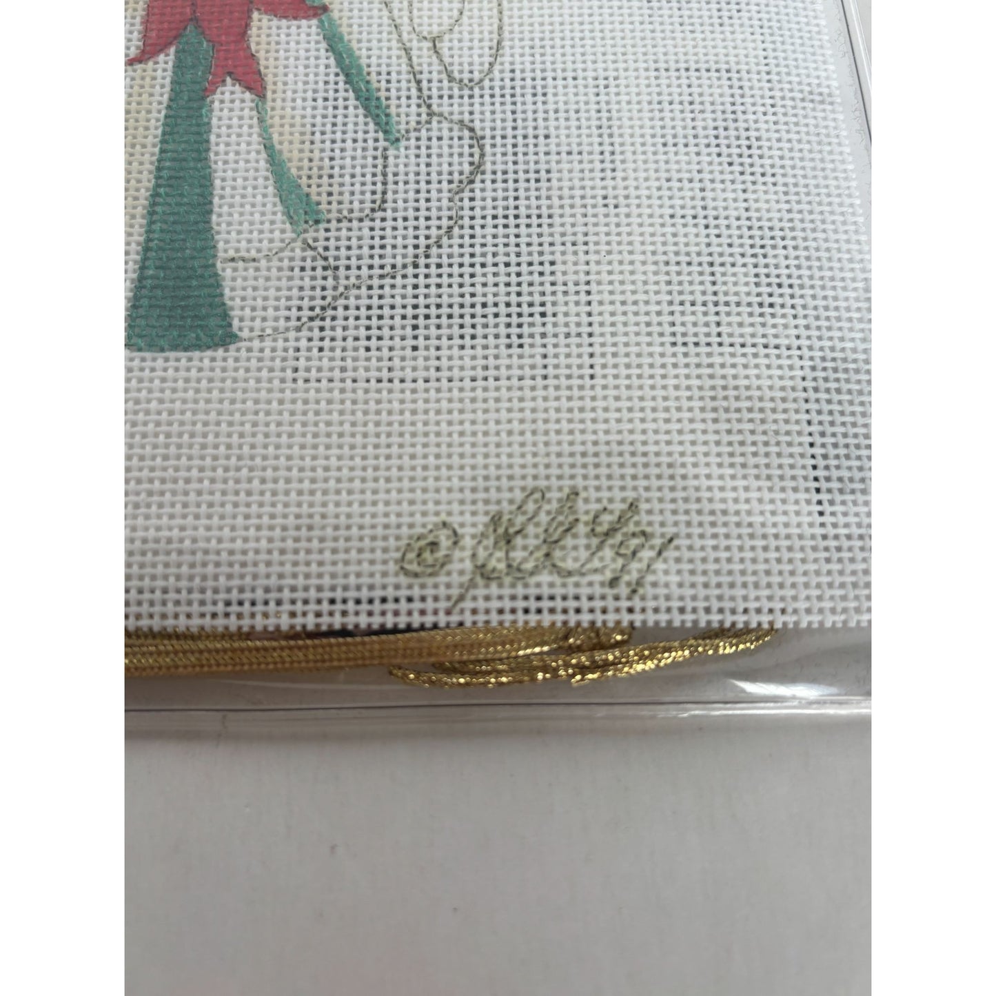 Stitchin Stuff Needlepoint Kit Winter Angel 1991 Birds Joan Thomasson Canvas New