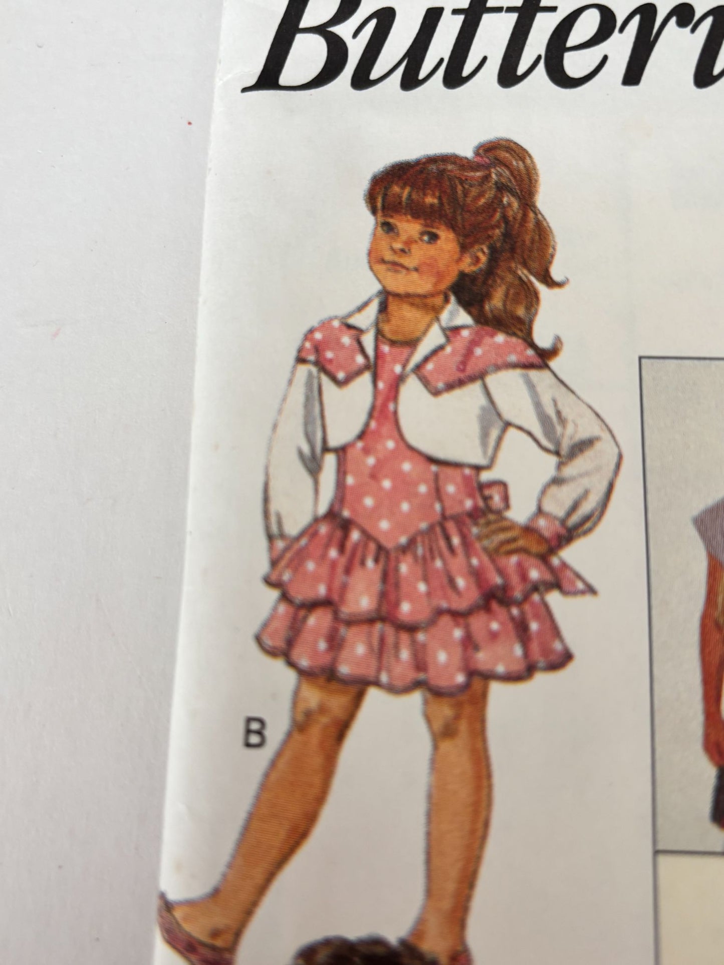 Butterick Sewing Pattern 6607 Girls Jacket Dress Easy Spring Girls 5 6 6X Uncut