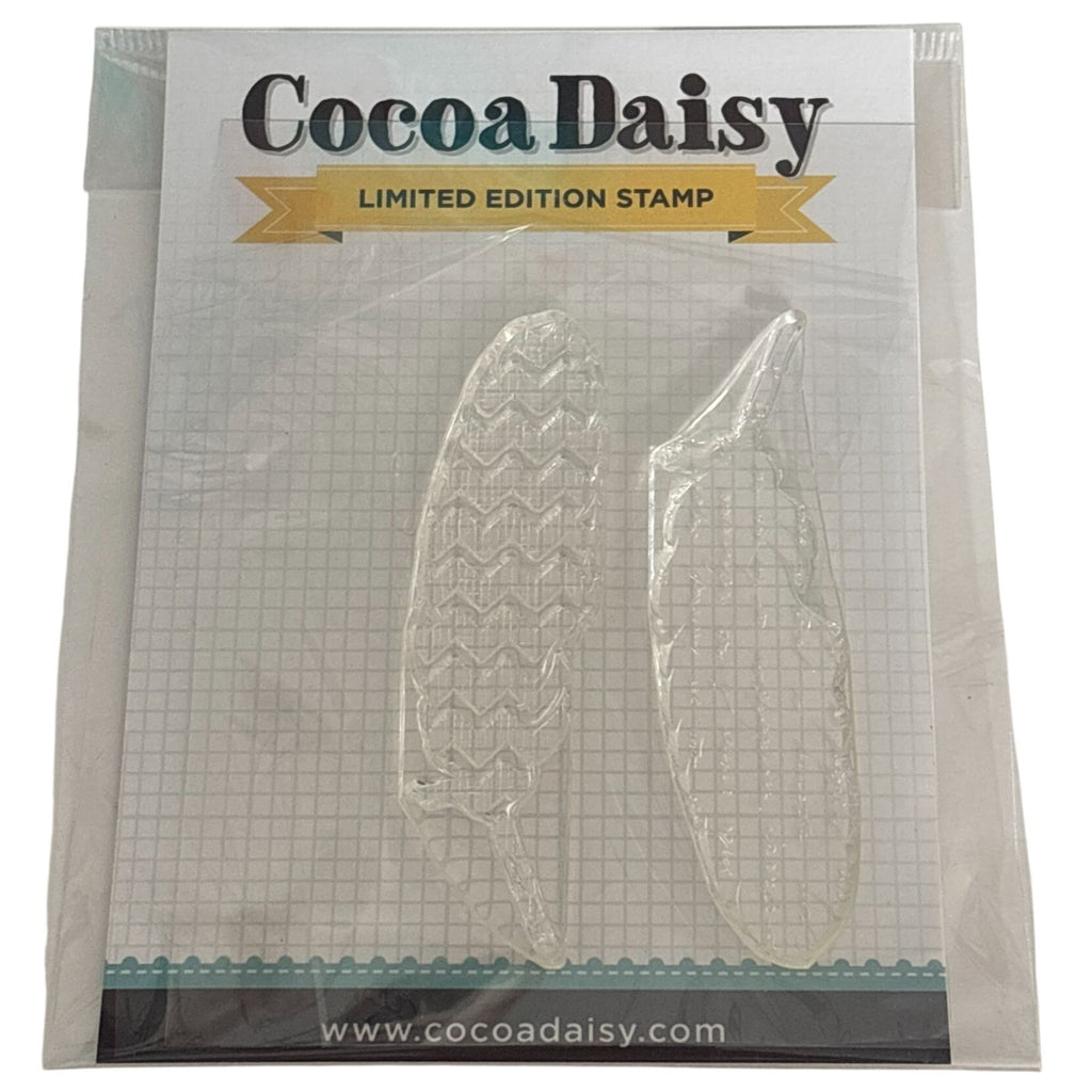Cocoa Daisy Clear Stamps Feathers Limited Edition Scrapbooking Cardmaking Craft Boho Nature