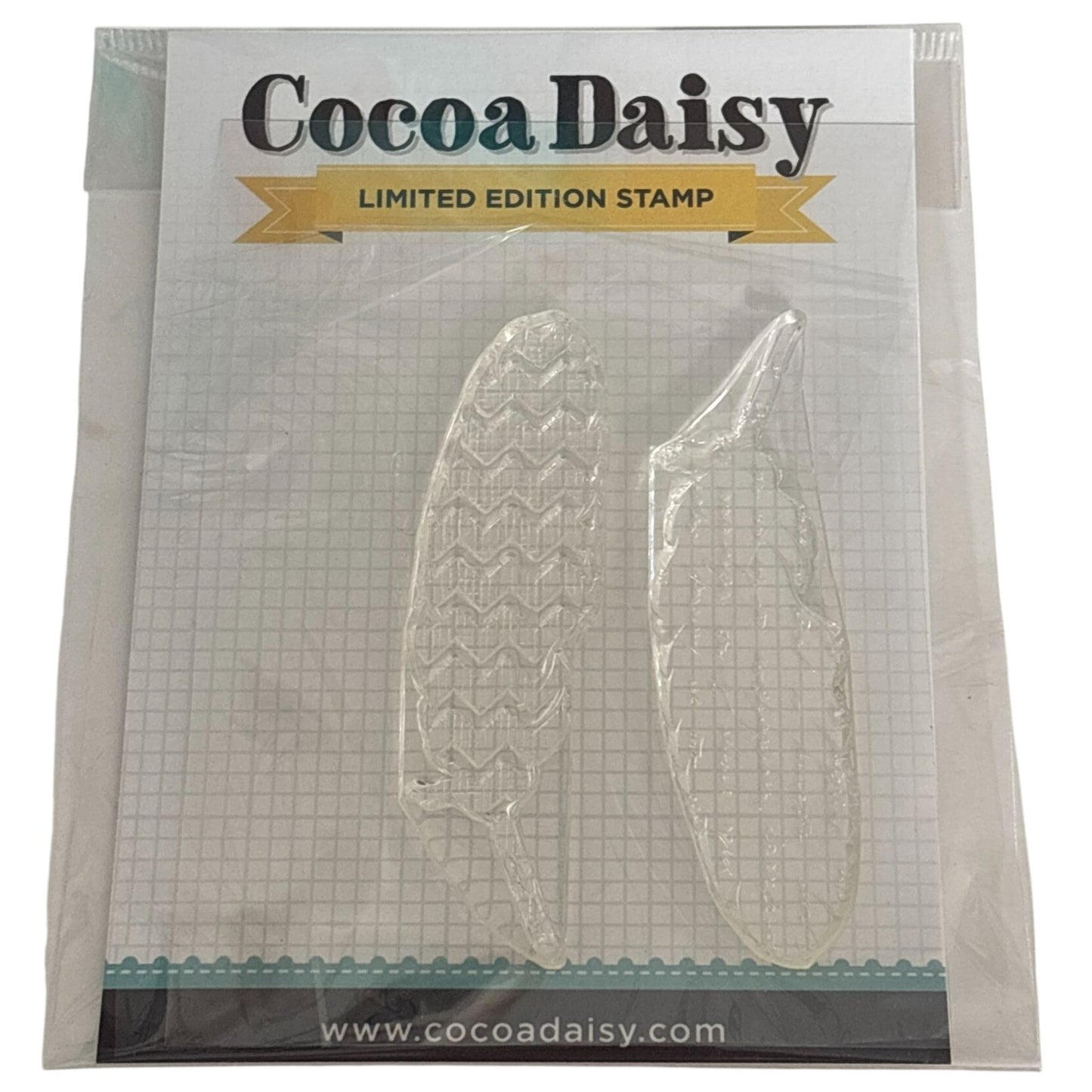 Cocoa Daisy Clear Stamps Feathers Limited Edition Scrapbooking Cardmaking Craft Boho Nature