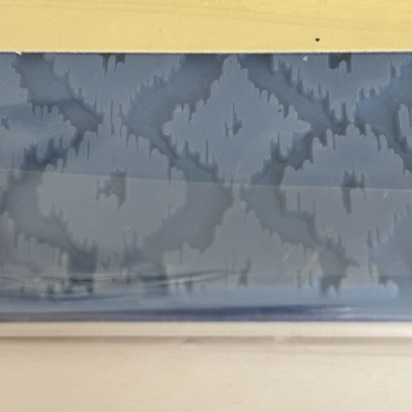 Recollections Ikat Pattern Cling Stamp Background Textile Print Card Making Geometric