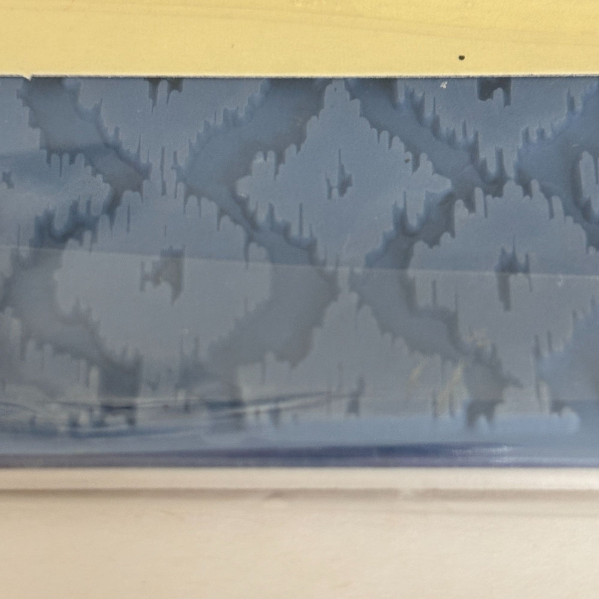 Recollections Ikat Pattern Cling Stamp Background Textile Print Card Making Geometric