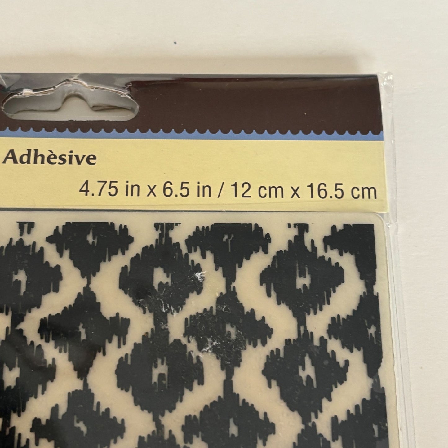 Recollections Ikat Pattern Cling Stamp Background Textile Print Card Making Geometric