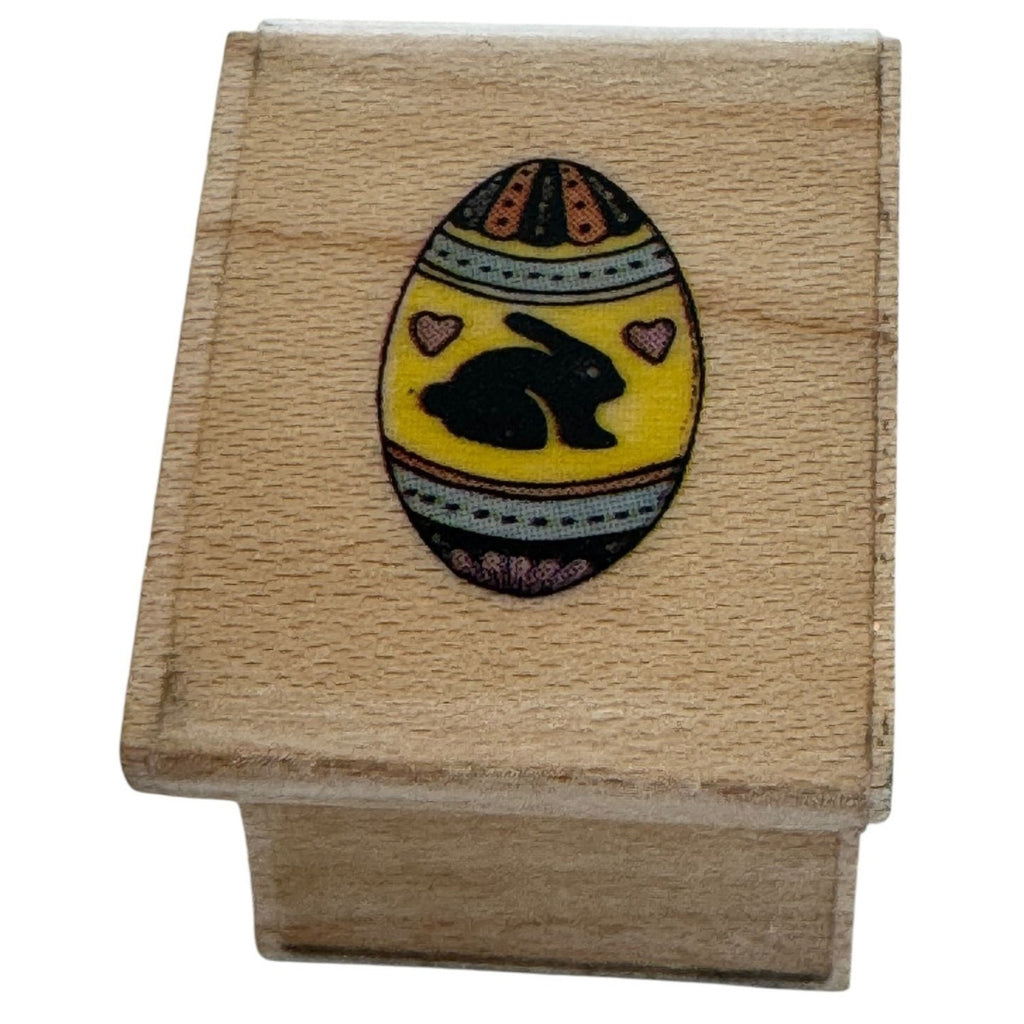 All Night Media Rubber Stamp Tiny Egg Easter Bunny Hearts Spring Card Making Art