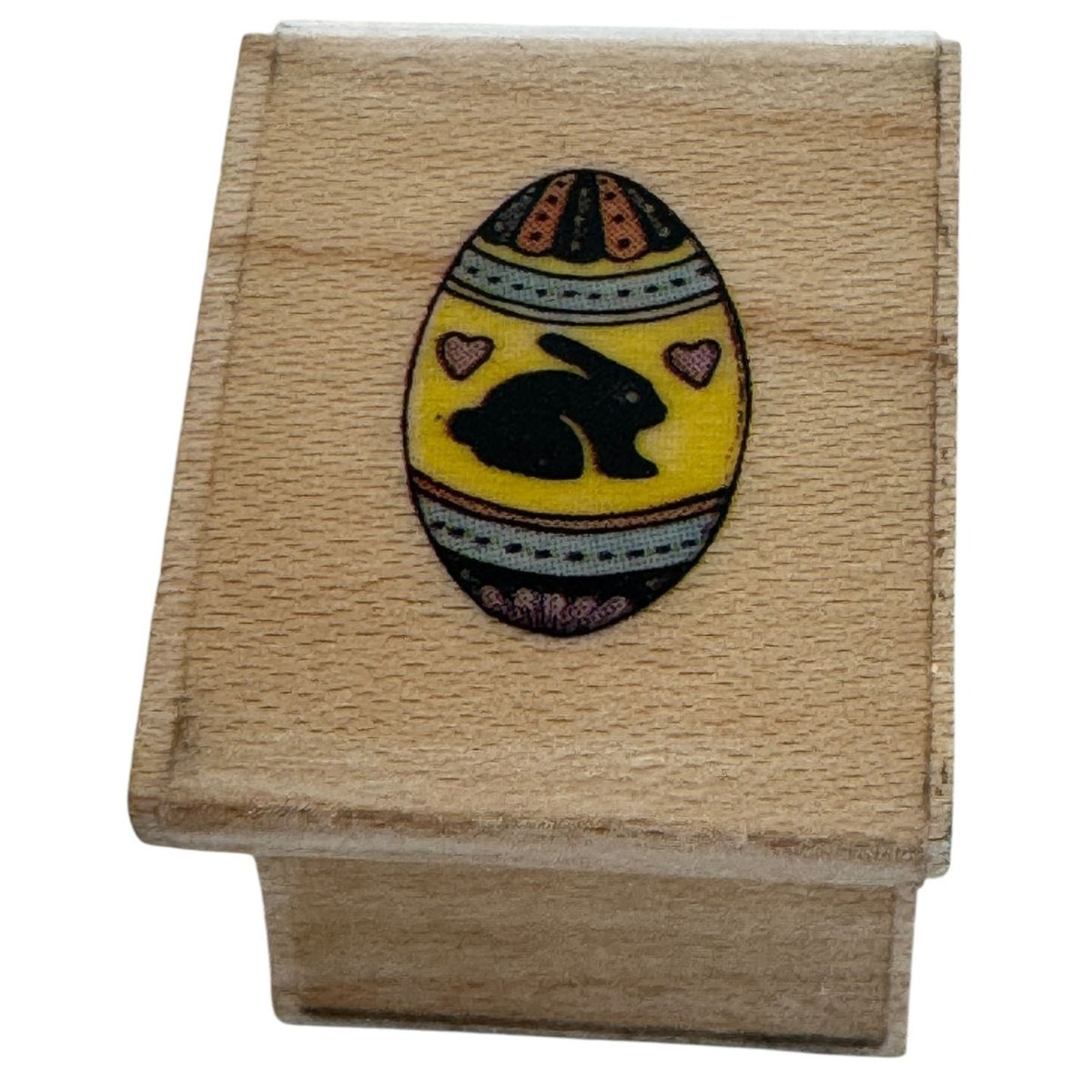 All Night Media Rubber Stamp Tiny Egg Easter Bunny Hearts Spring Card Making Art