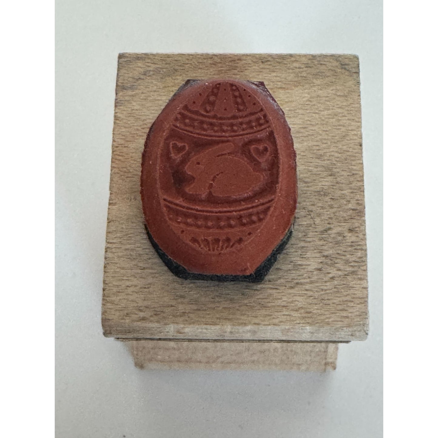 All Night Media Rubber Stamp Tiny Egg Easter Bunny Hearts Spring Card Making Art