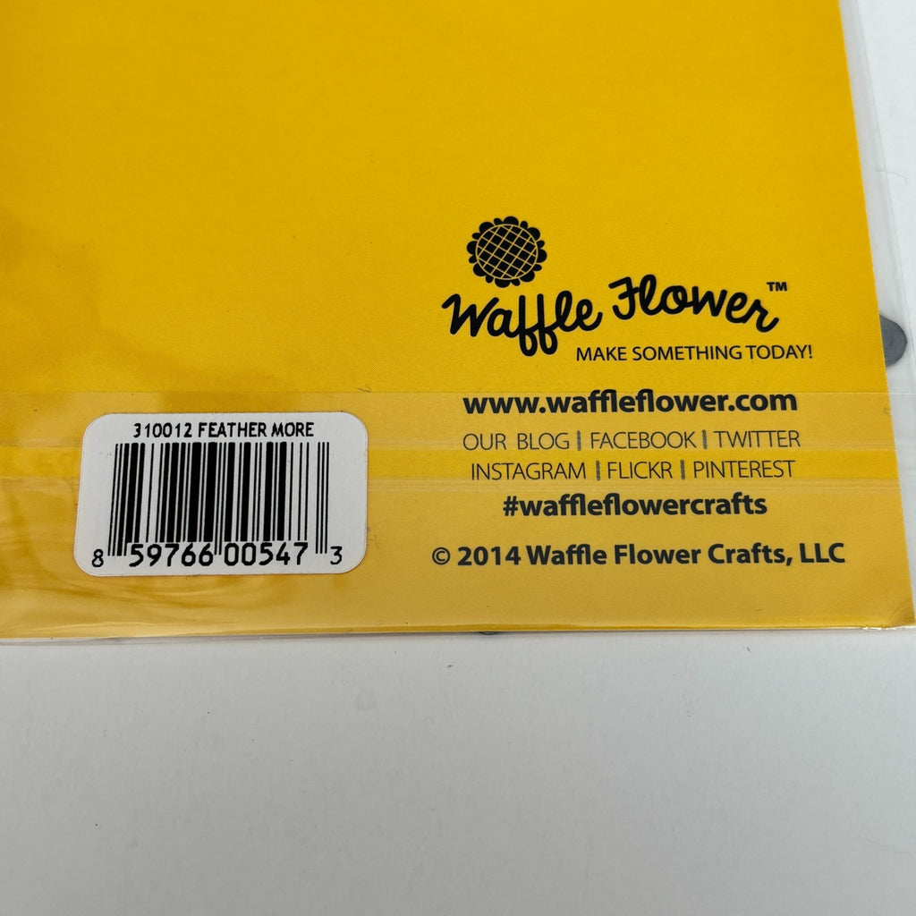 Waffle Flower Clear Stamp Die Set Feather More Pun Mothers Day Cardmaking Sister