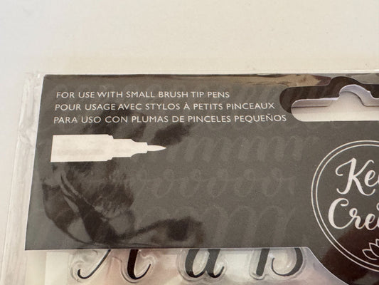 Kelly Creates Traceable Alphabet Acrylic Stamps For Brush Lettering Practice
