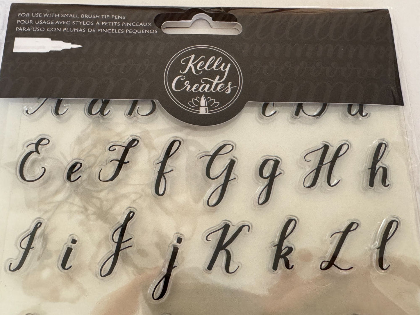 Kelly Creates Traceable Alphabet Acrylic Stamps For Brush Lettering Practice