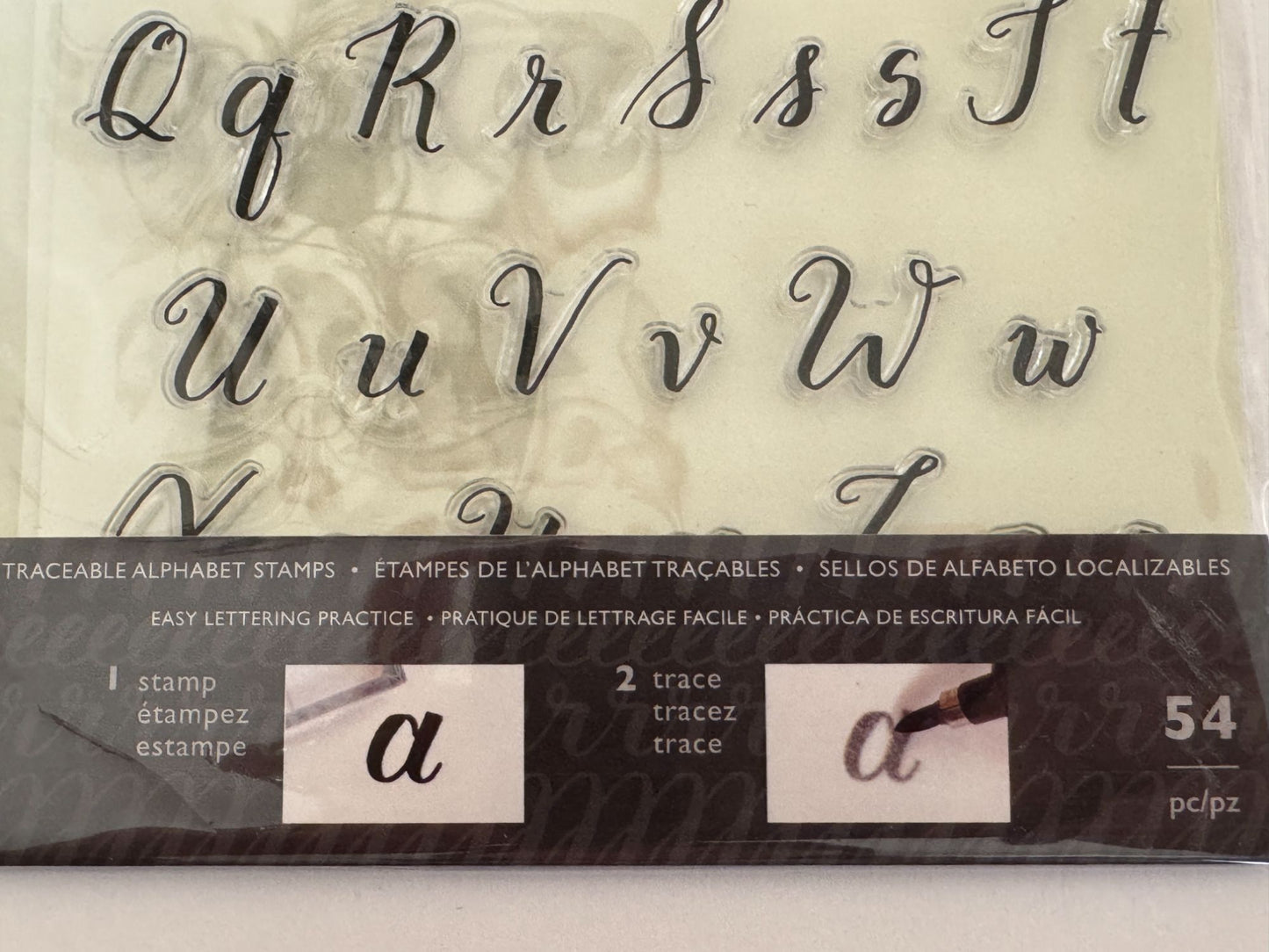 Kelly Creates Traceable Alphabet Acrylic Stamps For Brush Lettering Practice