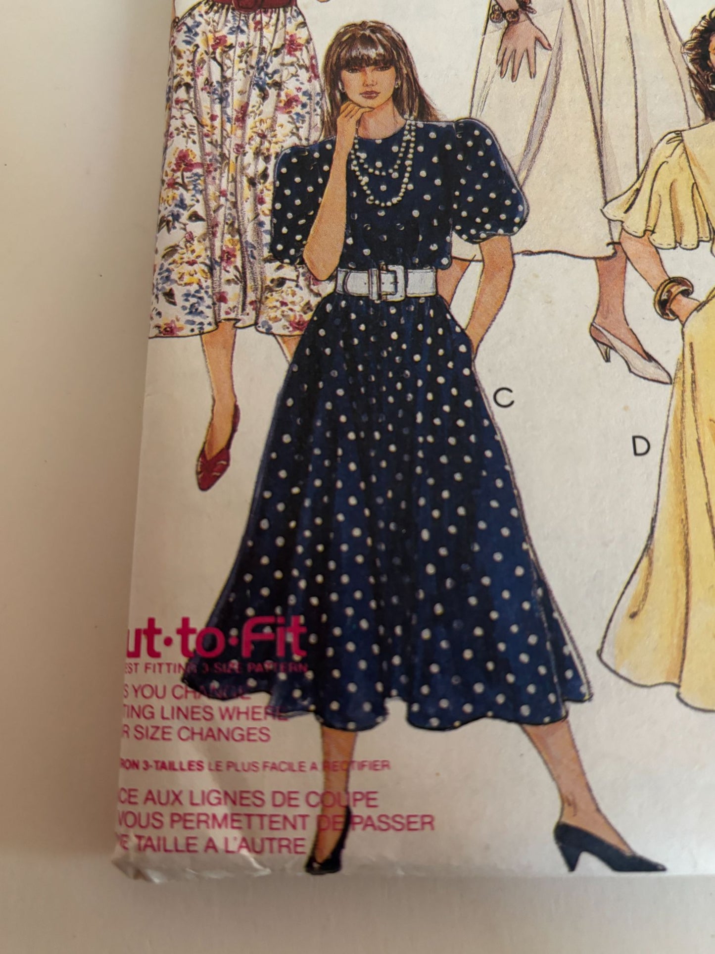 McCalls Sewing Pattern 5201 Dress Collar Variation Fashion Basics 14 16 18 Uncut