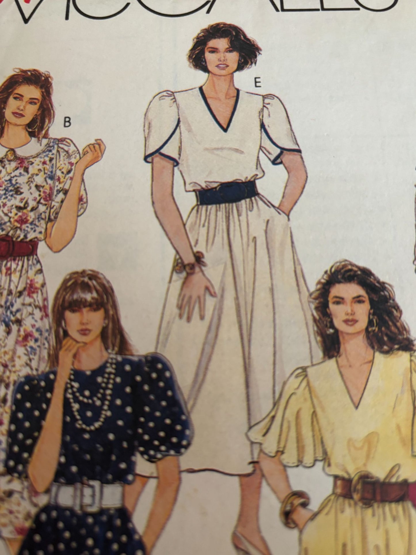 McCalls Sewing Pattern 5201 Dress Collar Variation Fashion Basics 14 16 18 Uncut