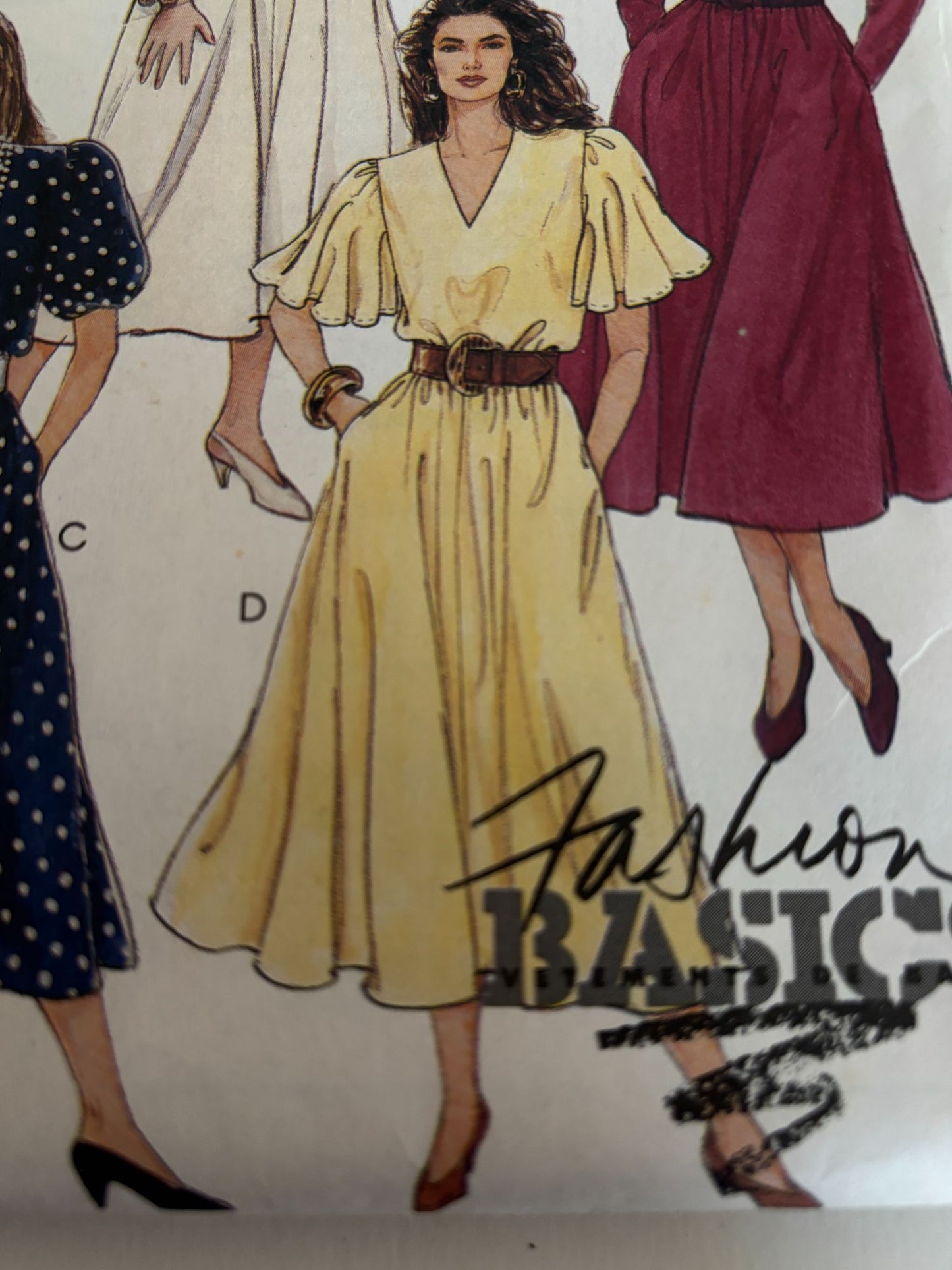 McCalls Sewing Pattern 5201 Dress Collar Variation Fashion Basics 14 16 18 Uncut