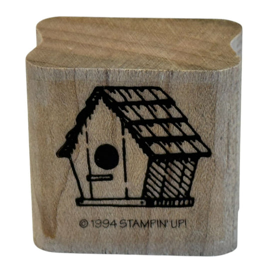 Stampin Up Rubber Stamp Birdhouse House Home Bird Animal Nature Birdwatching