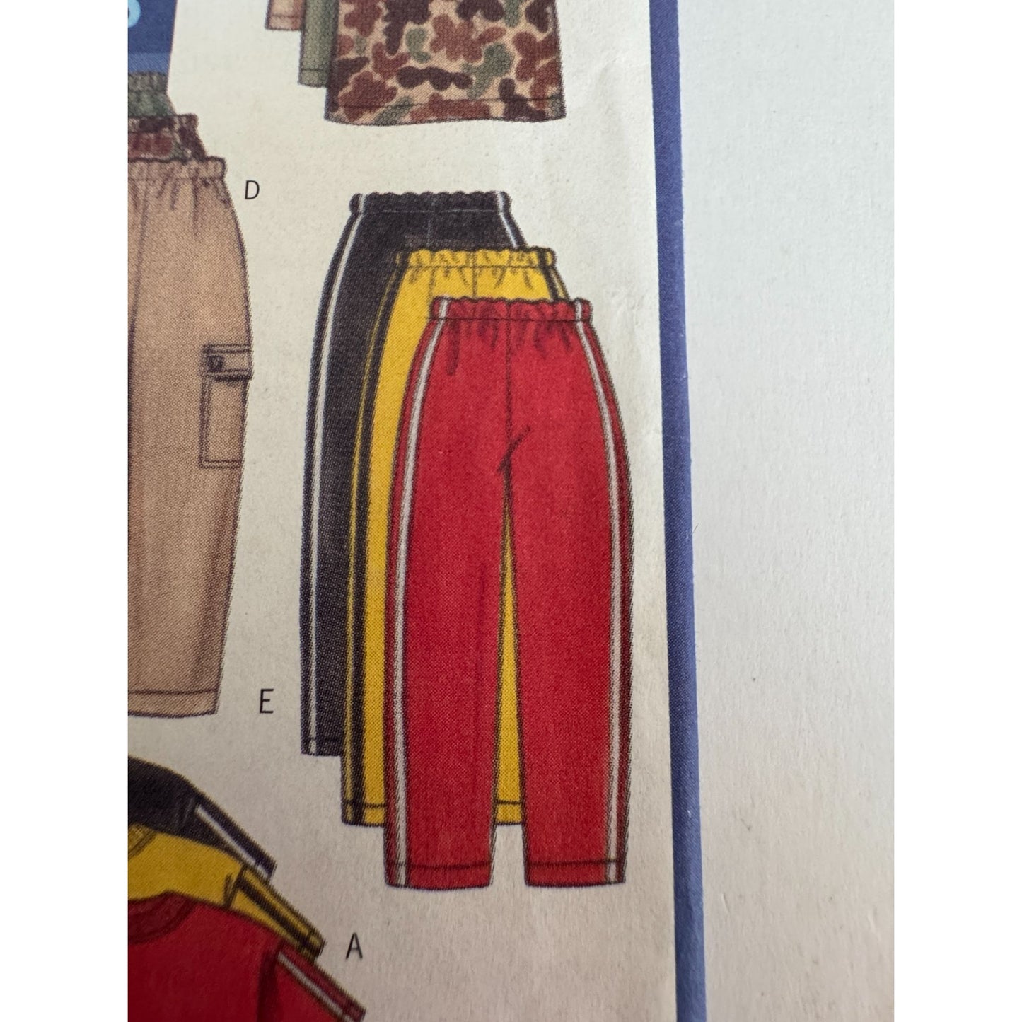 Vintage 90s Father Son Matching Outfit Sewing Pattern Butterick 5559 Mens Boys T Shirt Cargo Pants Family Matching Uncut